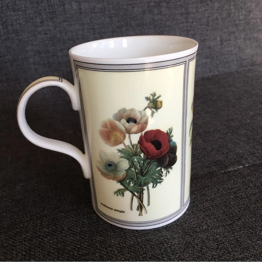 Wren Fine Bone China Floral Botanical Mug, 10 oz